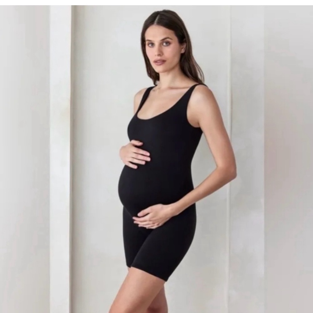 Elegant Black Maternity Jumpsuit